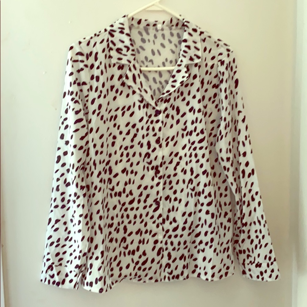 Long sleeve button up blouse